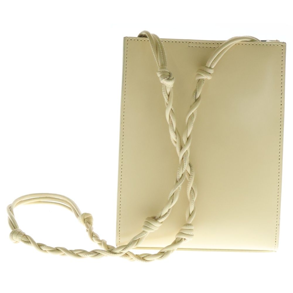 【新品未使用正規品】JIL SANDER /レザーバック/ タングル/クリーム JIL SANDER (ジルサンダー) TANGLE タングルSM ショルダーバッグ