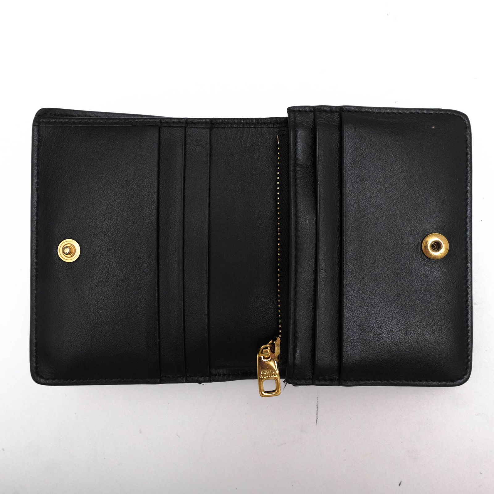 Dolce & Gabbana ブラック二つ折り財布 ドルガバ 二つ折り財布