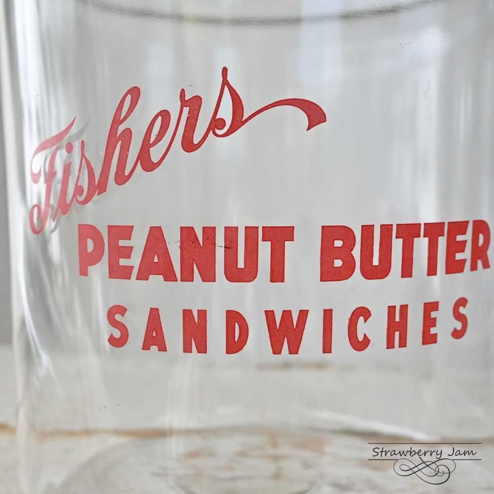 IKI-560 アメリカヴィンテージ ガラスジャー ピーナツバター お