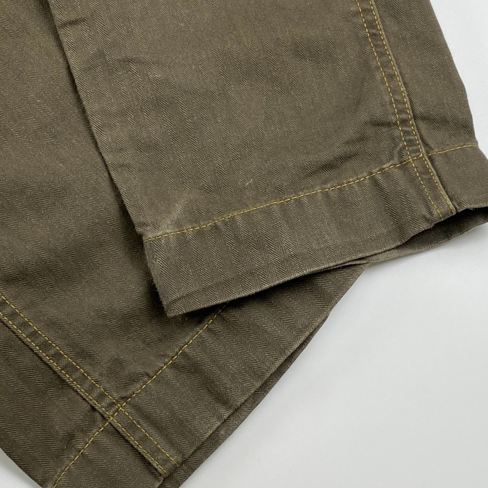 RRL ダブルアールエル / オフィサーリネンコットンヘリンボーンパンツ 