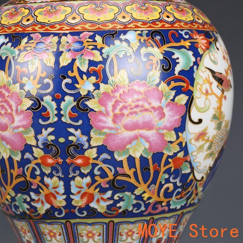 景徳鎮 花瓶 乾隆官窯浄瓶 装飾品工芸品 美術品 置物 - メルカリ