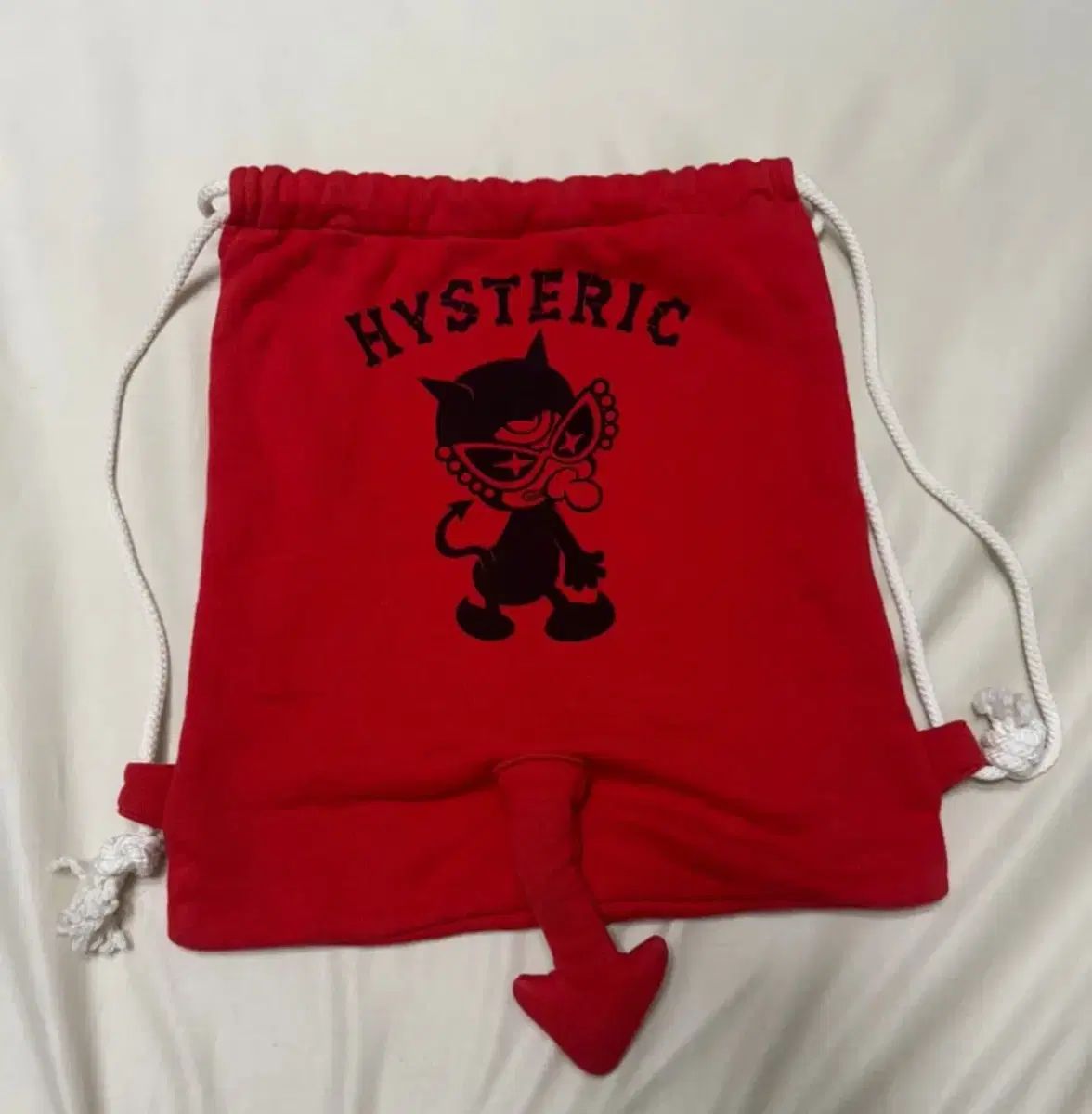 HYSTERIC GLAMOUR ナップサック リュック 赤 ヴィンテージ HYSTERIC GLAMOUR ナップサック リュック 赤 ヴィンテージ