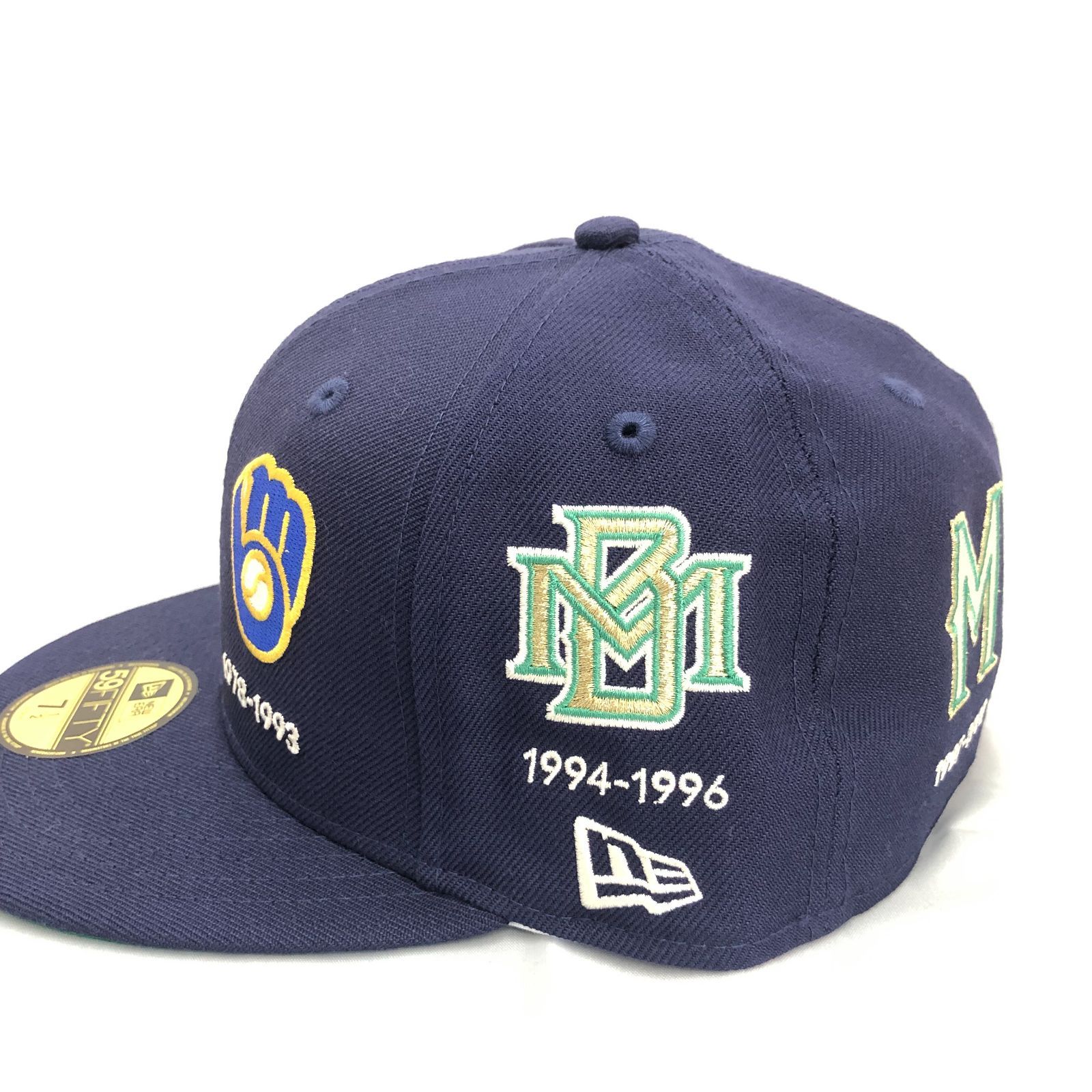 NEW ERA×Milwaukee Brewers 7 1/2 キャップ MLB ニューエラ紺 色