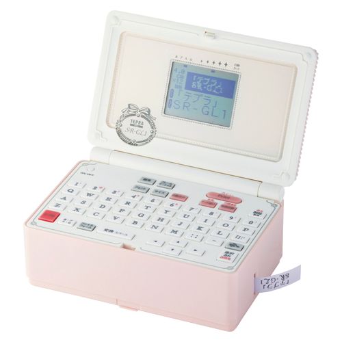 KING JIM キングジム ラベルライター テプラPRO SR-GL 1 シェルピンク