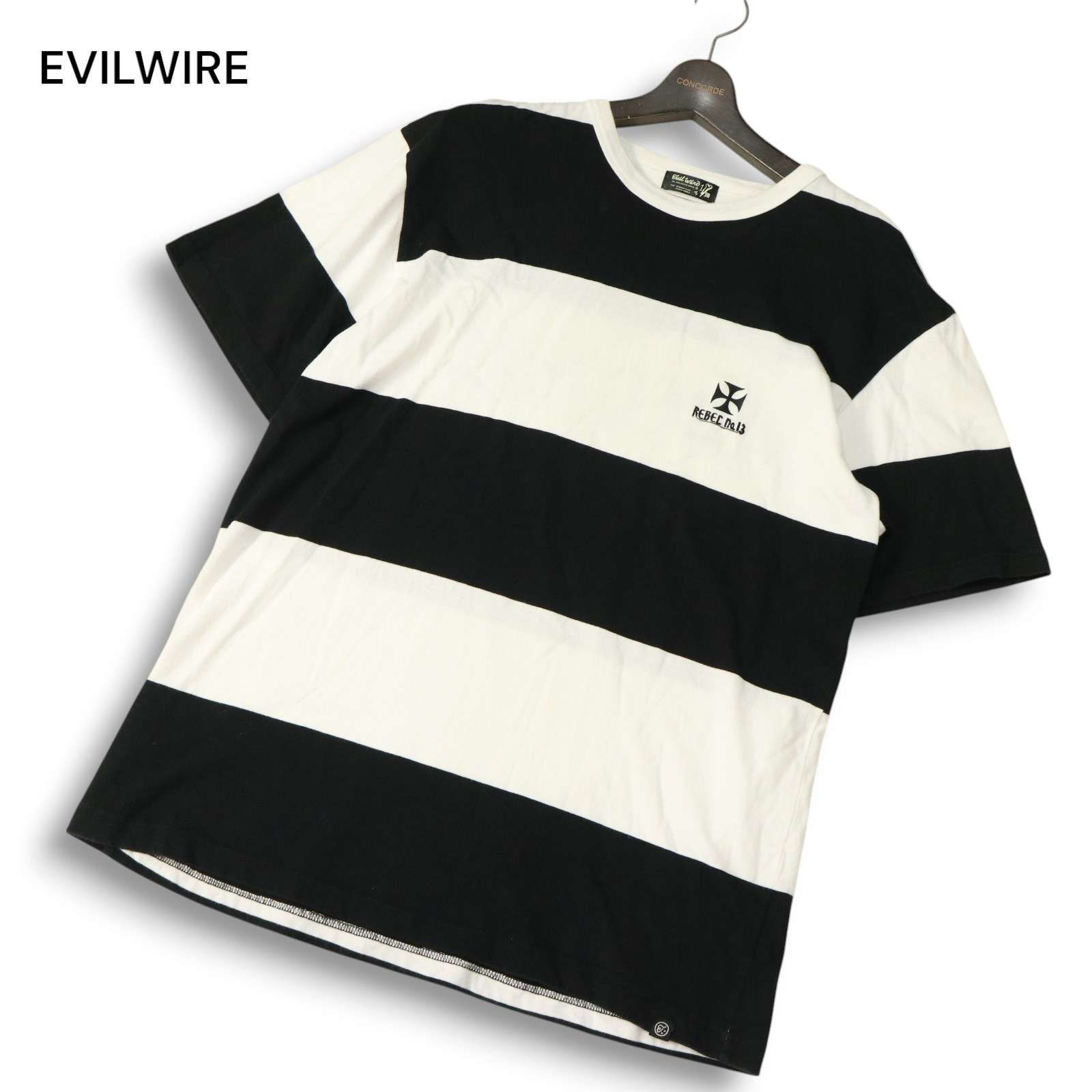 EVILWIRE イービルワイヤー 春夏 REBEL No.13☆ 半袖 ボーダー T