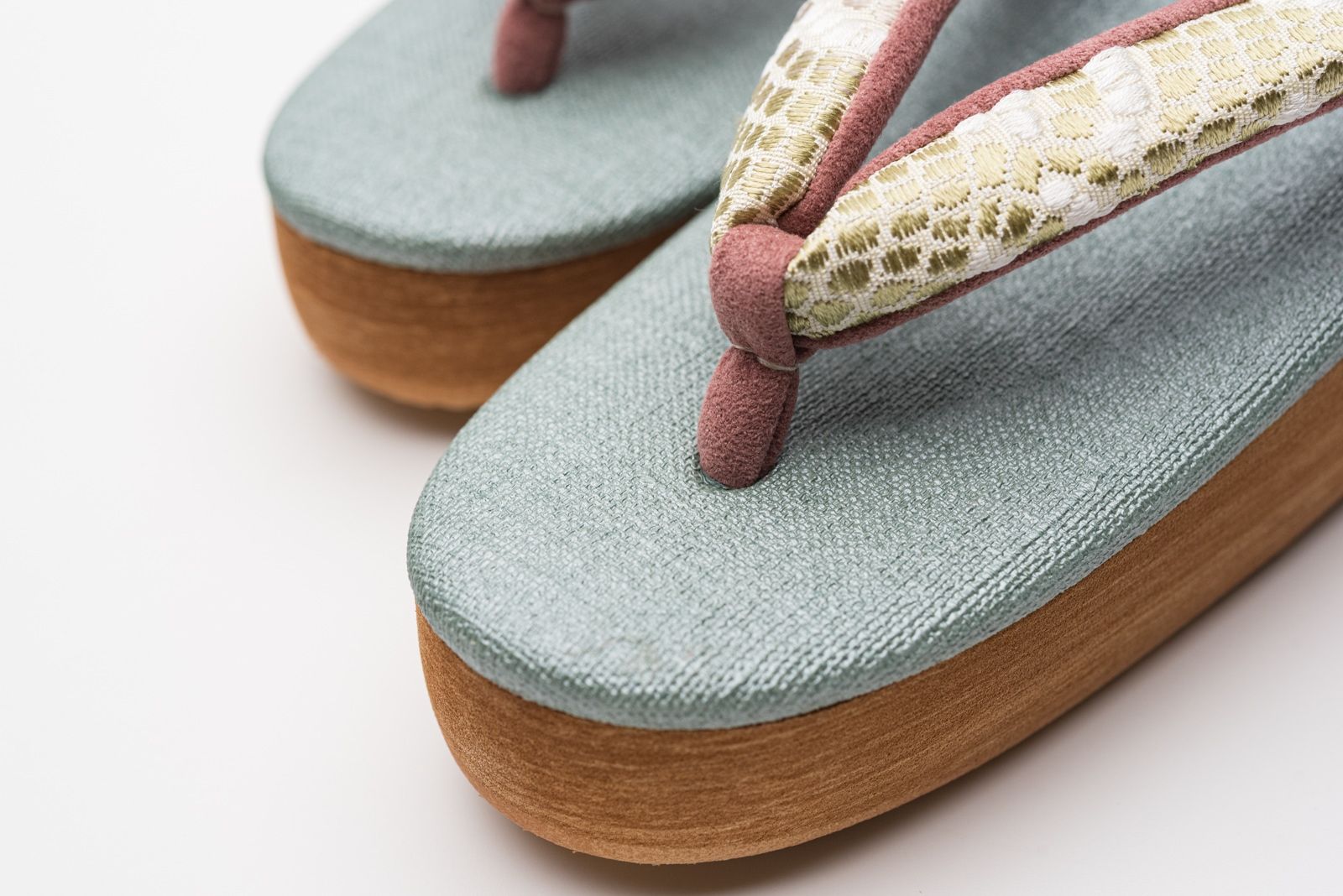 S カレンブロッソ 博多織 青竹色×緑黄色