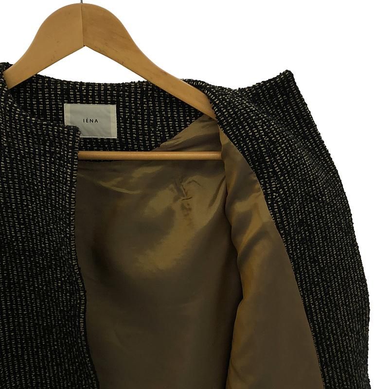 イエナ　リングツイードボトルネックコート IENA（イエナ）の「リングツイード ボトルネックコート（ノーカラー