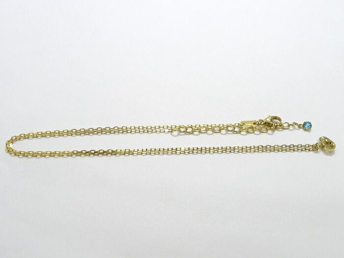 GUCCI ネックレス GGランニング 750YG K18YG イエローゴールド ブルー  