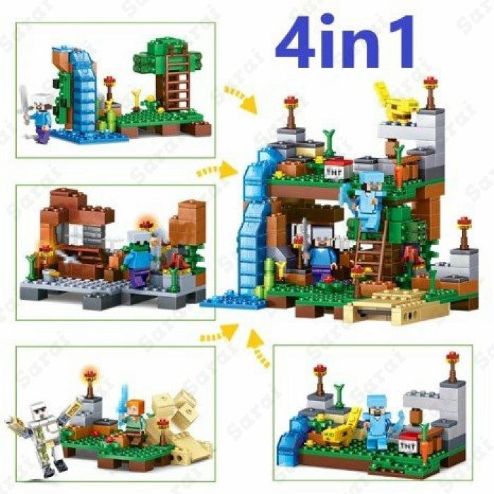 LEGO レゴ マインクラフト マイクラ 風 ブロック 互換 ジャングル密林