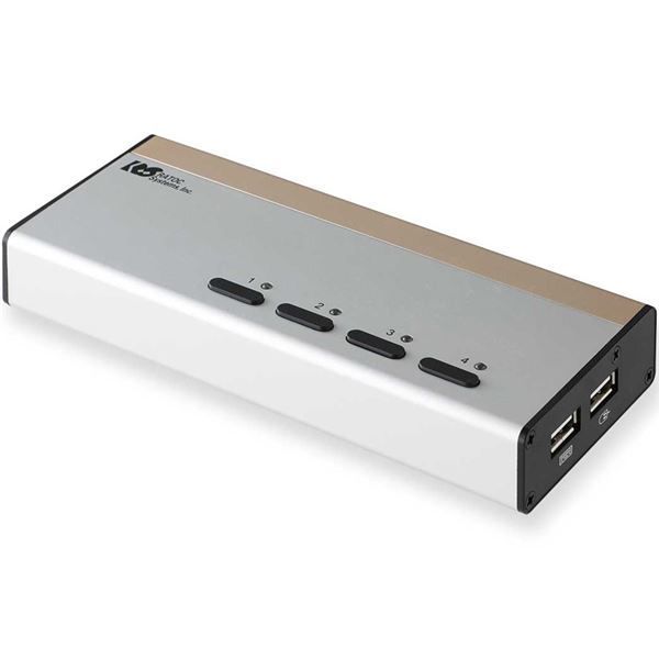 ラトックシステム DVIパソコン切替器 4台用 RS-430UDA