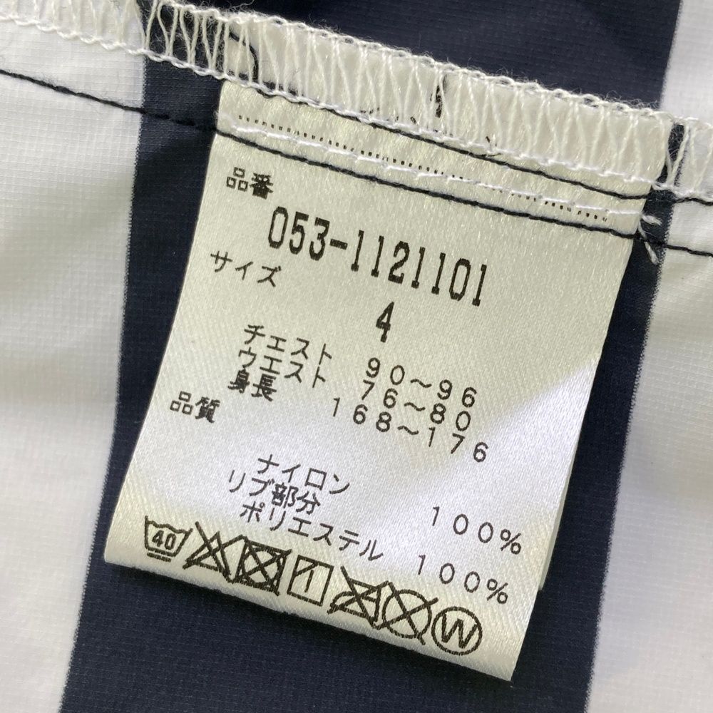 サイズ：4 PEARLY GATES パーリーゲイツ ジップジャケット ボーダー柄