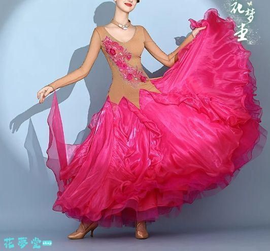 25年 ♥社交ダンスドレス スタンダードドレス モダンダンス 刺繍 オーダーメイド 撮影会 舞台 イベント 花夢堂-101