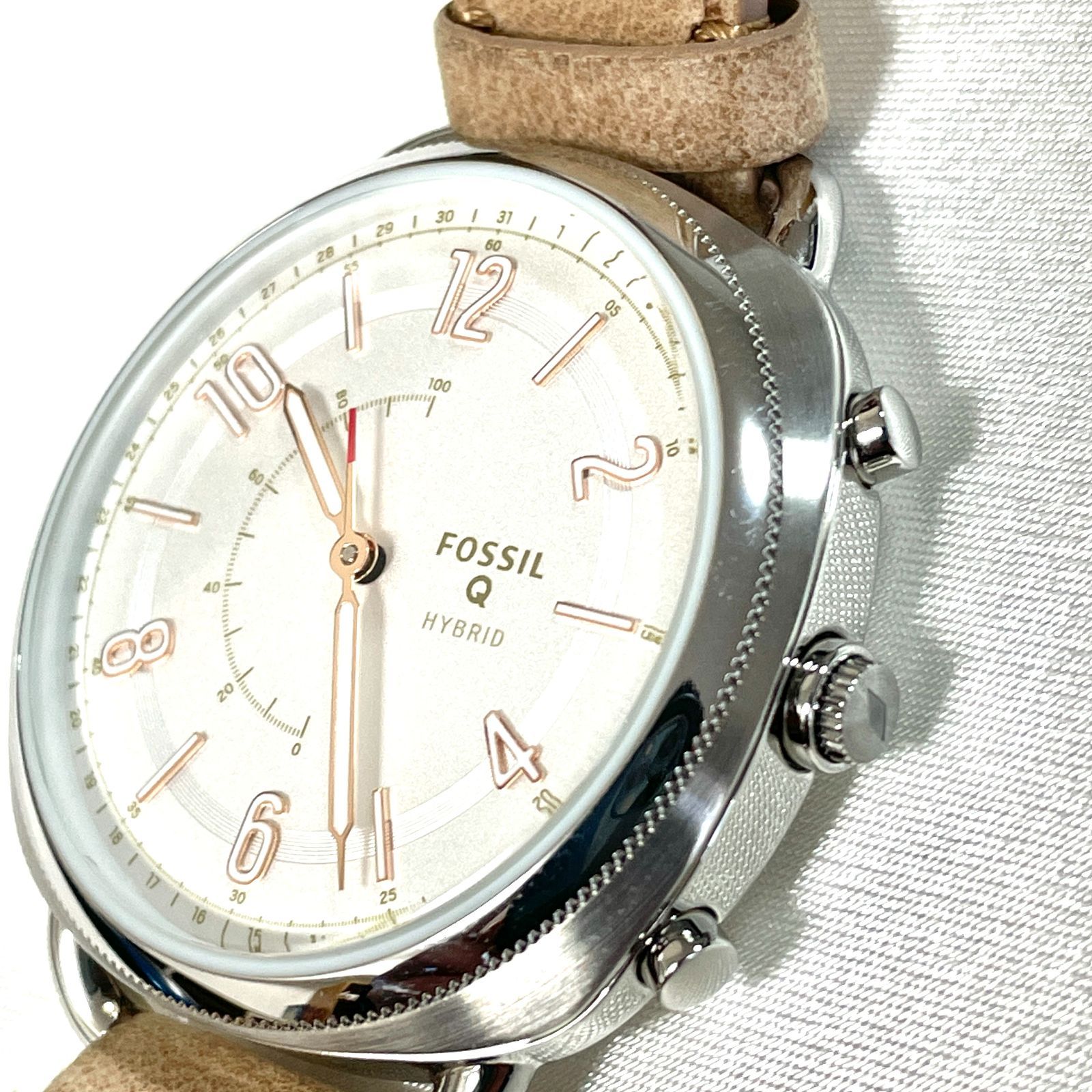 FOSSIL フォッシル Q HYBRID ACCOMPLICE サンドレザー FTW1200 NDW3A