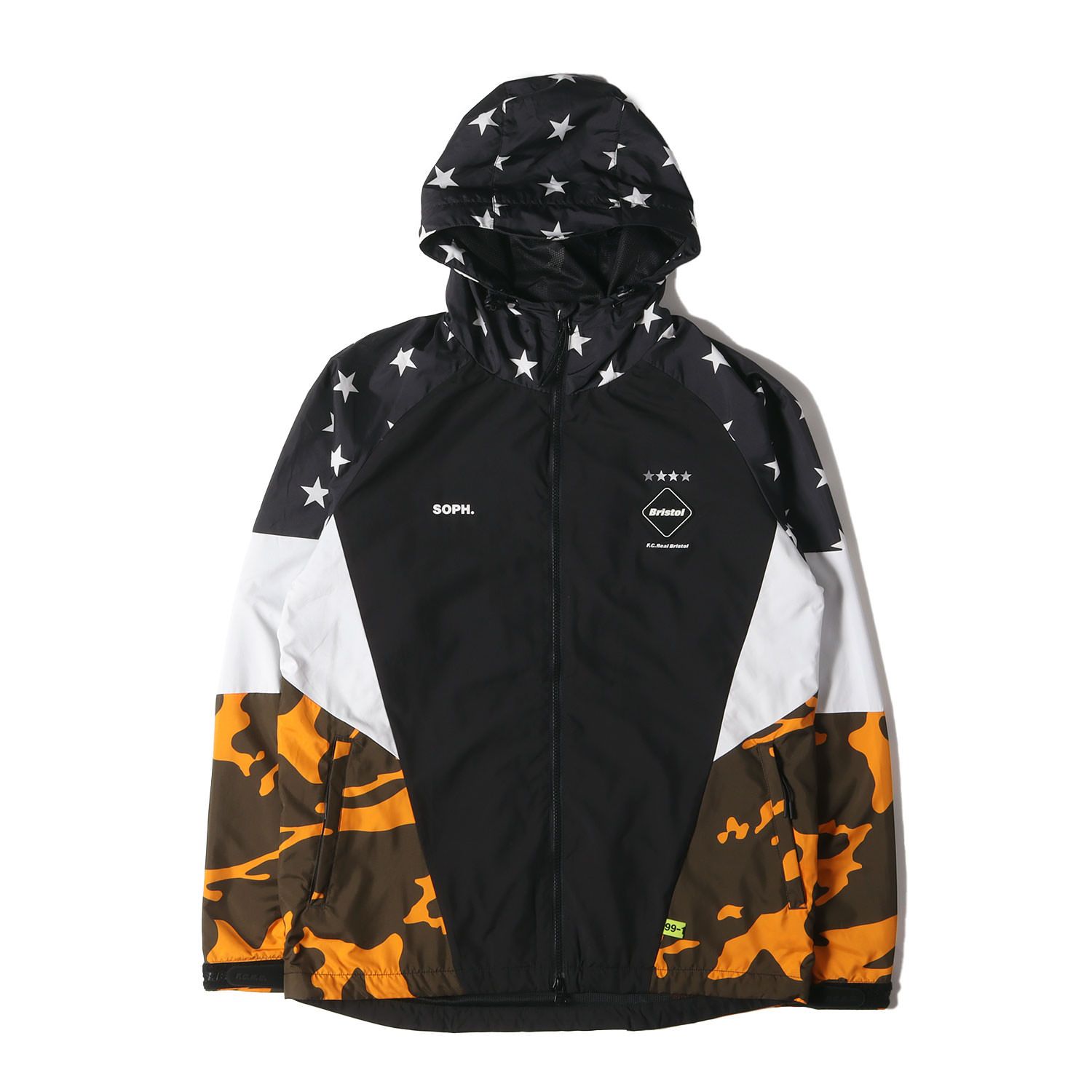 F.C.Real Bristol エフシーレアルブリストル ジャケット サイズ:M マルチパターン トレーニング ジャケット MULTI PATTERN TRAINING JACKET ブラック カーキカモ アウター ブルゾン 上着【メンズ】