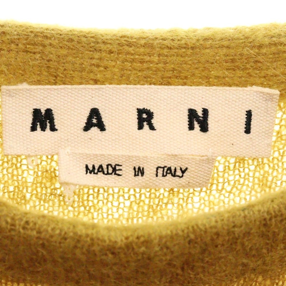 MARNI (マルニ) 16SS Knit Vest モヘアニットベスト イエロー
