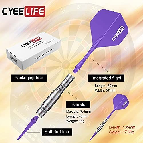 新着商品 90 CyeeLife 16g タングステンの専門ダーツ ダーツケース 6 プラスチックの尾翼 60 ダーツ ティップ STEELWINDOWSANDDOORS_COM