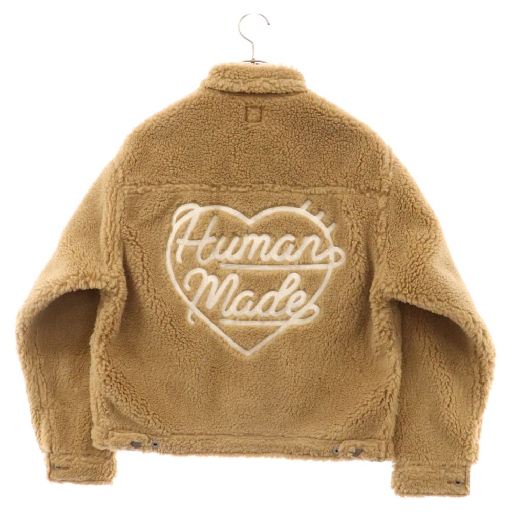 HUMAN MADE (ヒューマンメイド) 23AW WOOL BLENDED BOA FLEECE WORK JACKET ウール ブレンディド ボア フリース ワーク ジャケット HM26JK034 ブラウン