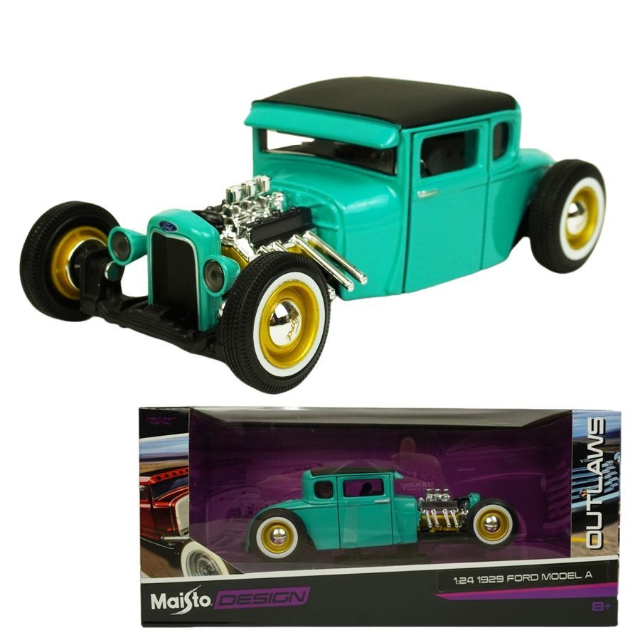 マイスト OUTLOWS 1/24 1929 フォード モデルA - GREEN 1929 Ford Model A Green Matt Black Top Outlaws Series 1/24