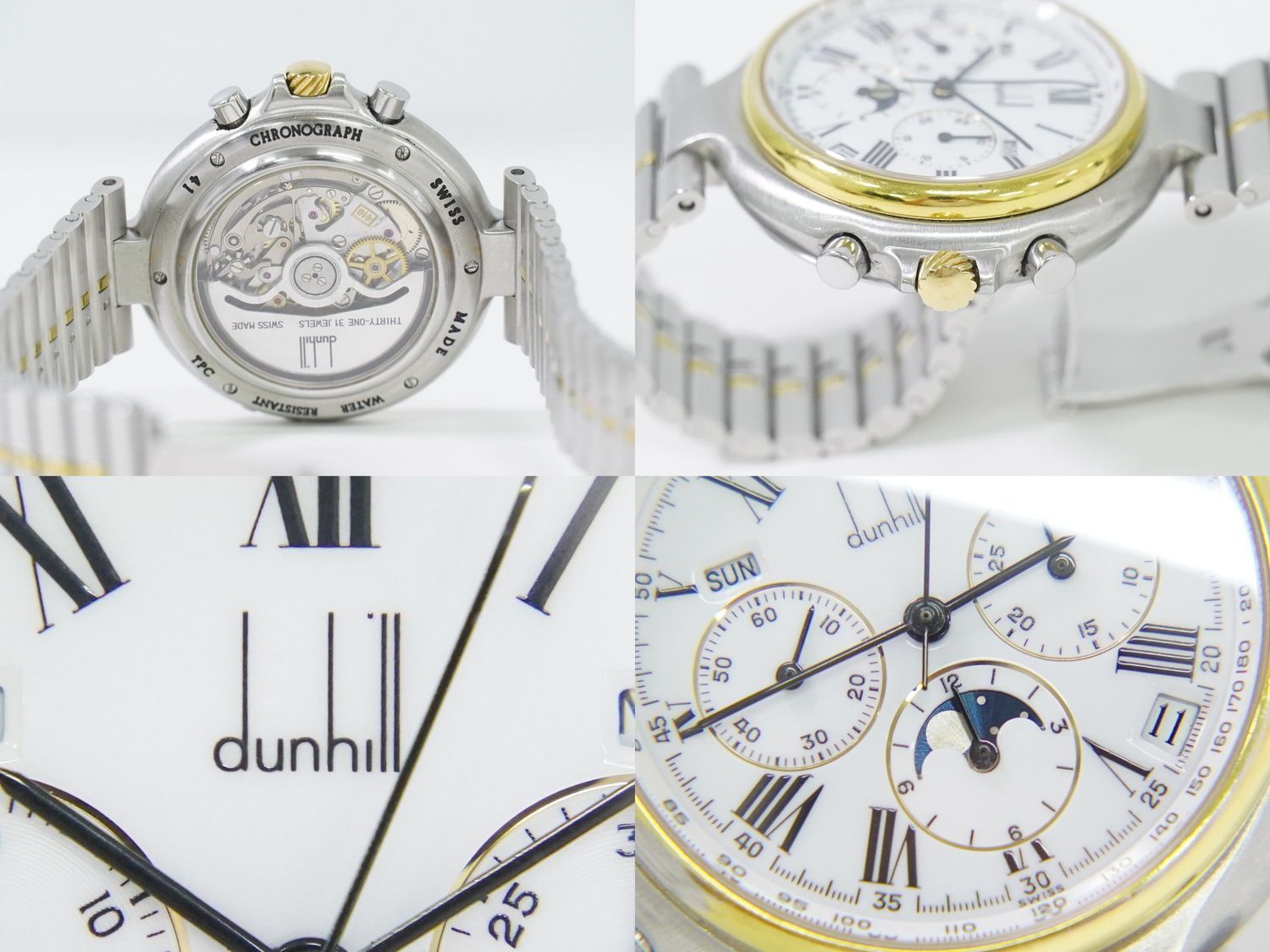 本物 ダンヒル dunhill ミレニアム エルプリメロ オニオン ムーン