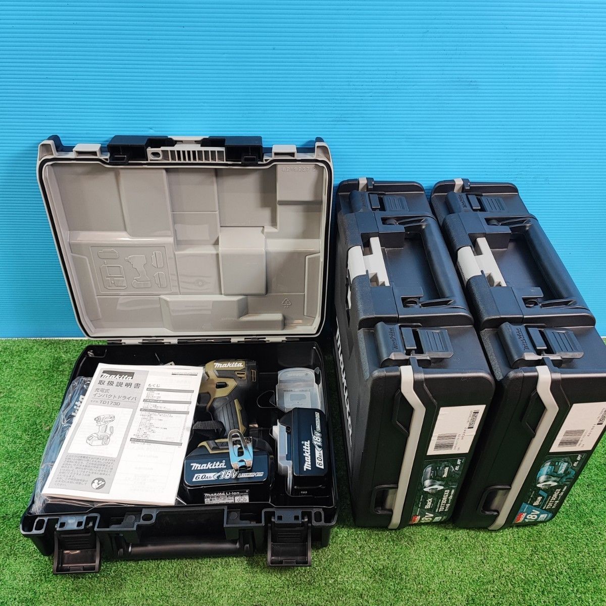 マキタ makita 充電式インパクトドライバ TD173DRGX 青 黒 オリーブ 各1台 計3台セット 岩槻店