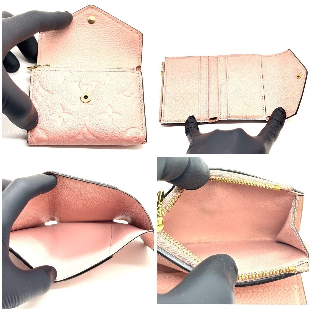 付属付 IC搭載✨ルイヴィトン アンプラント ゾエ マリーヌ三つ折り財布 LOUIS VUITTON（ルイ・ヴィトン） 三つ折り財布 アンプラント