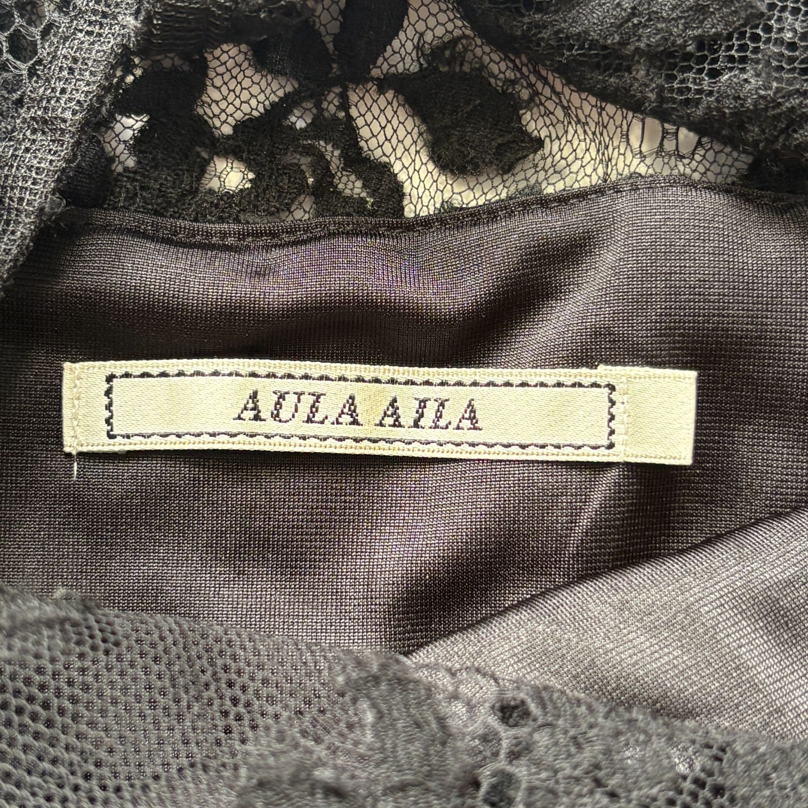 AULA AILA アウラアイラ 総レース オールインワン シアー ドレス 