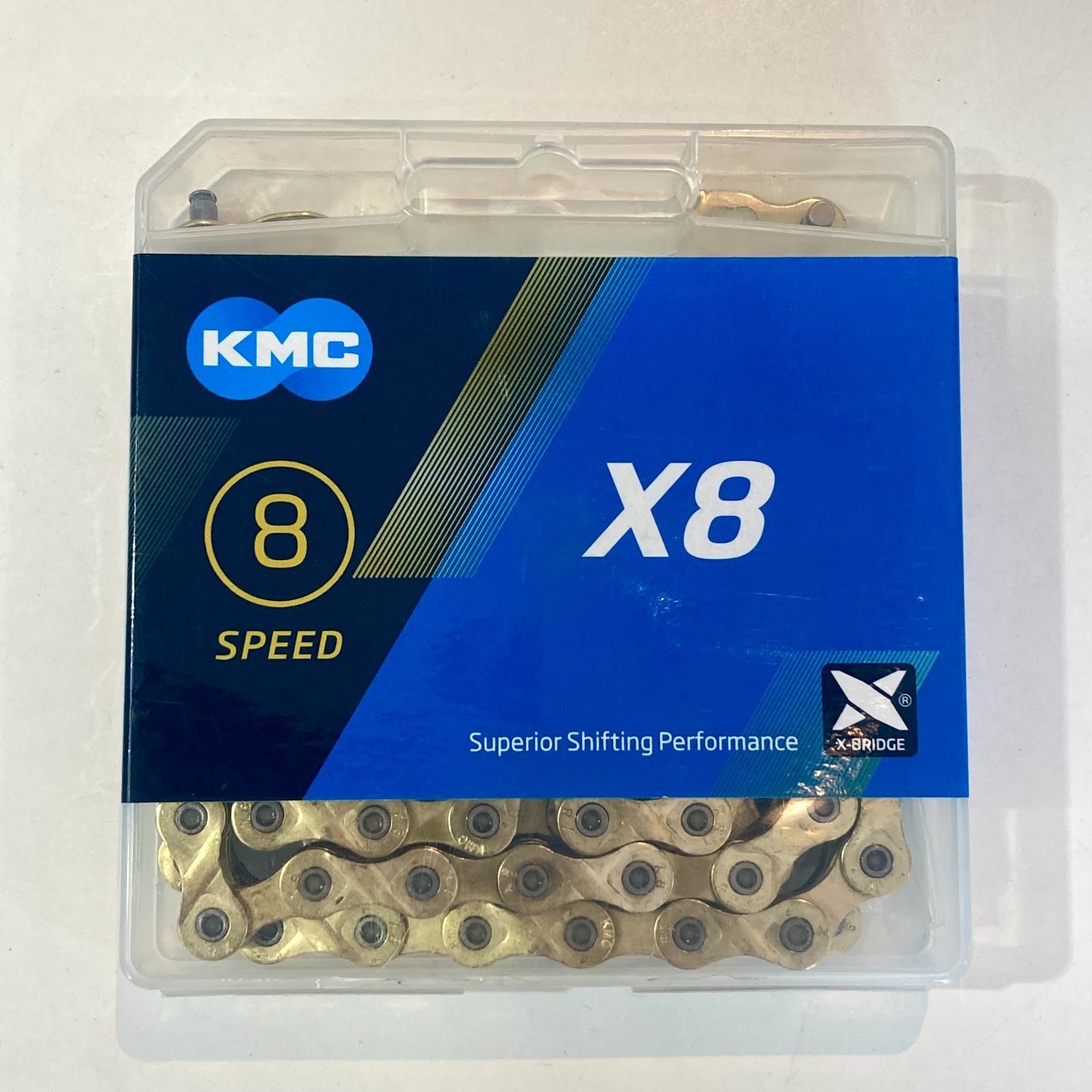 【KMC/ケーエムシー】X8 チェーン ゴールド【新品】自転車チェーン