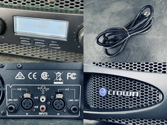 パワーアンプ 【中古】動作保証 crown クラウン XLS1002 ステレオ