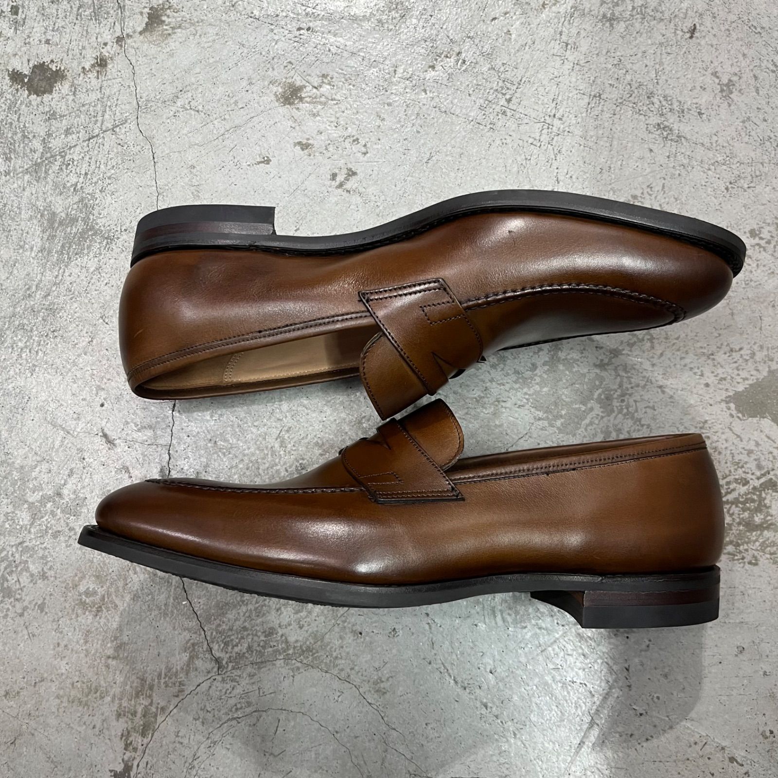 ♥品 CROCKETT-JONES SYDNEY シドニー ペニーローファー コインローファー 革靴 短靴 レザーシューズ クロケット-ジョーンズ ペニーローファー クロケットアンドジョーンズ 5351 14 Dブラウン 8 1|2 89169A3