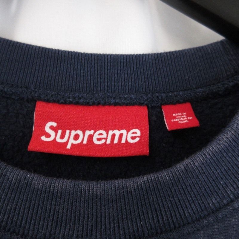 Supreme シュプリーム ウォッシュド ボックスロゴ クルーネック 25SS  