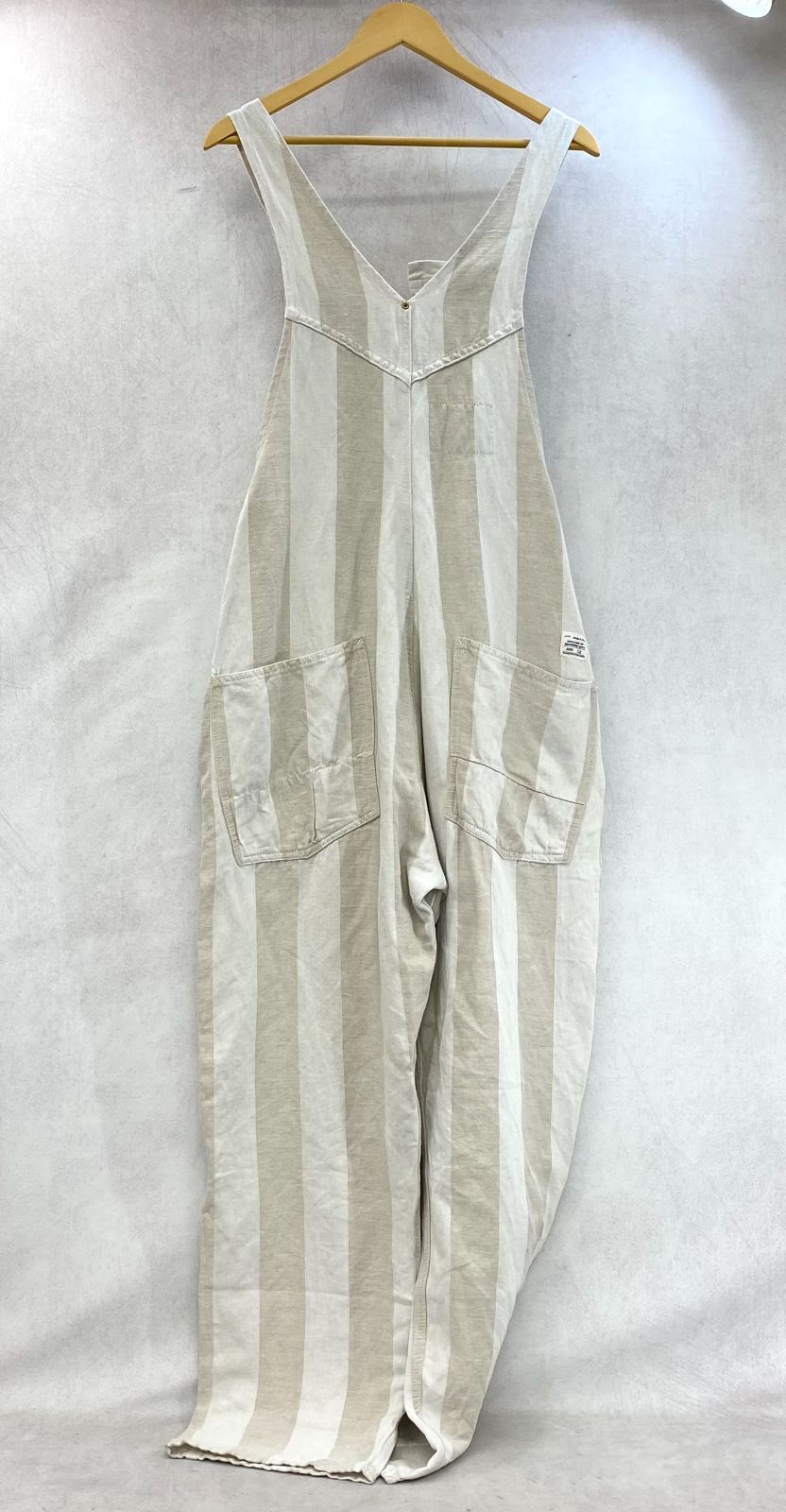 アナクロノームストライプオーバーオール