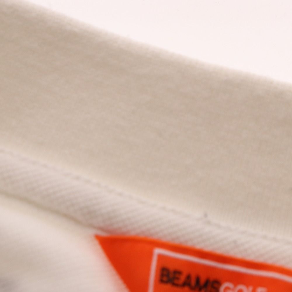 【美品】BEAMS GOLF ポロシャツ レディース ホワイト　S 渋野日向子 □ ビームス ゴルフ 渋野日向子 ポロシャツ GOLF全英女子