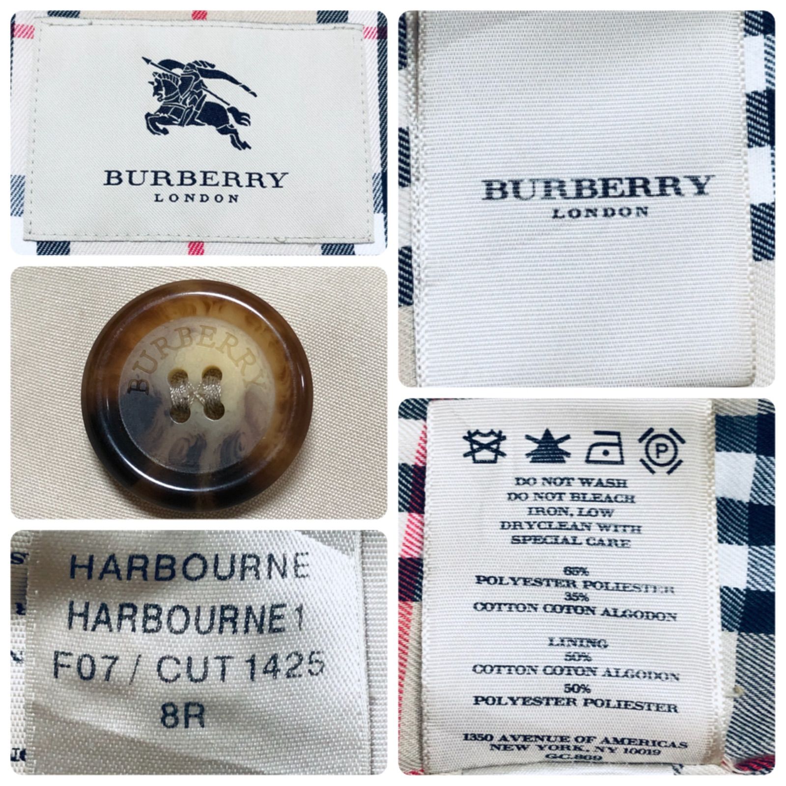 □希少本国タグ□BURBERRY LONDON バーバリーロンドン ダブルトレンチ 