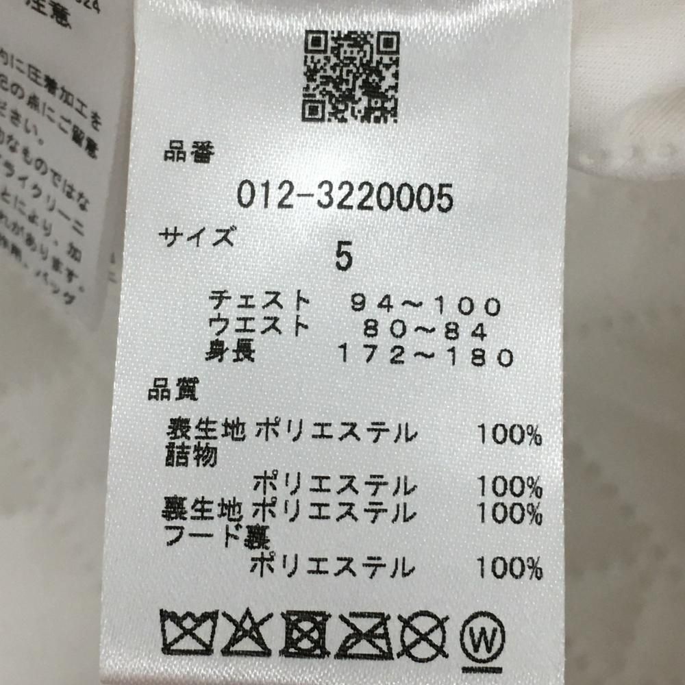 ニューバランス 中綿ジャケット 白×黒 ファスナーロゴ 薄手 メンズ 5(L