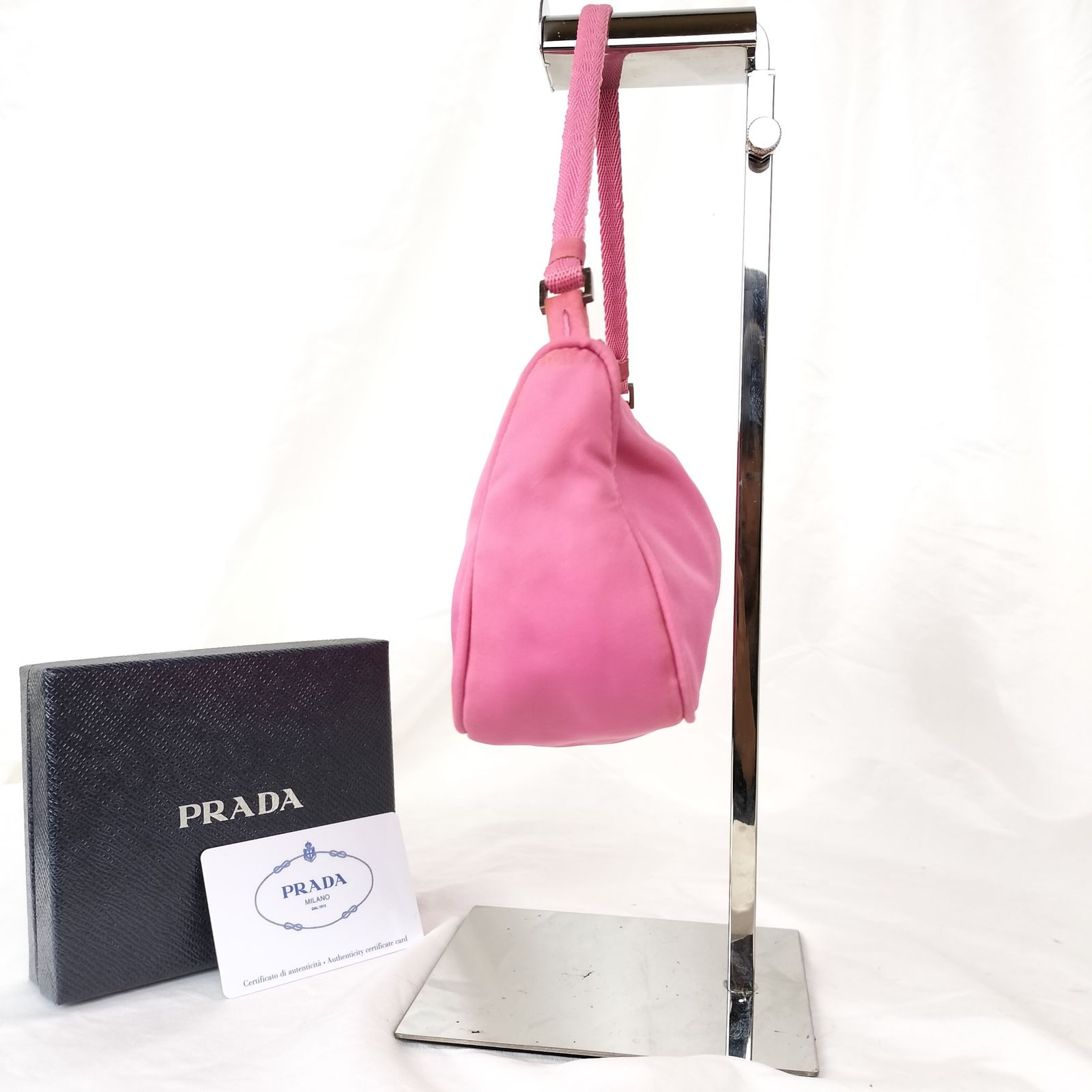 気品漂う佇まい✨】 PRADA プラダ ミニショルダーバッグ 化粧ポーチ 