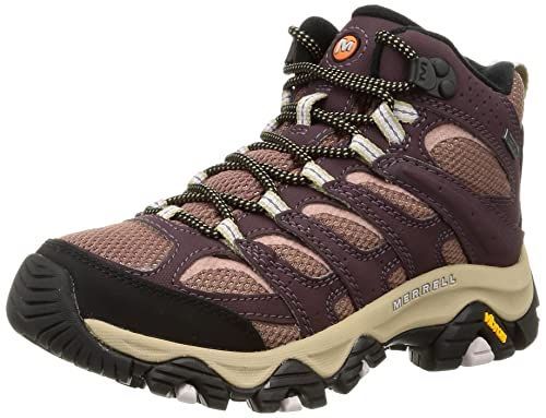 24.5 cm 2E_Burgundy|Burlwood メレル ハイキングシューズ Moab 3 Synthetic Mid Gore-Tex レディース Burgundy|Burlwood 24.5 cm 2E