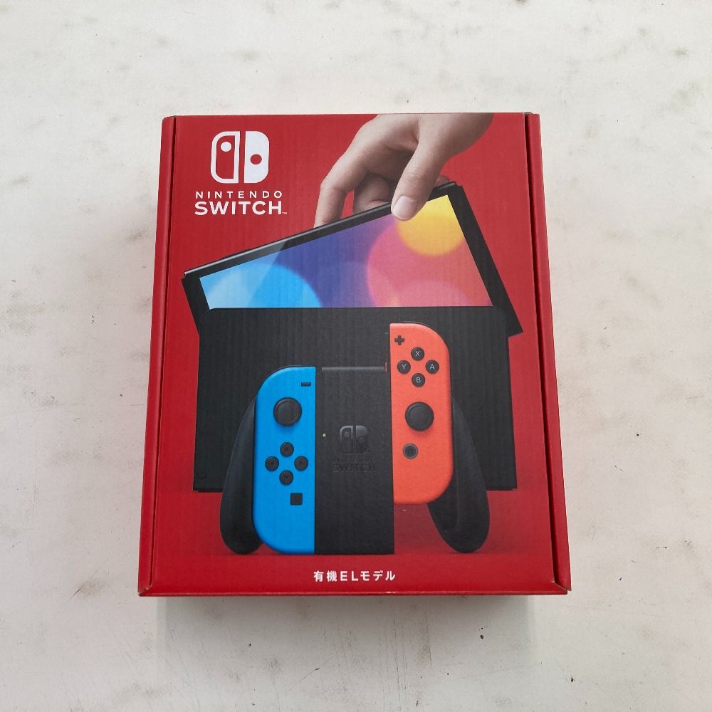 02w03733 ニンテンドースイッチ 有機ELモデル　Joy-Con(L)ネオンブルー/(R)ネオンレッド 未使用品  ゲームハード  Nintendo Switch  【中古品】