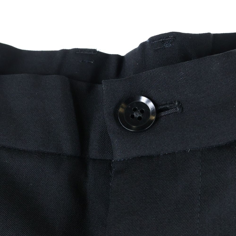  Yohji Yamamoto POUR HOMME ヨウジヤマモト プールオム 14 AW フロントジップ ウールサルエルパンツ ブラック HF-P 29-100 チノパン パンツ