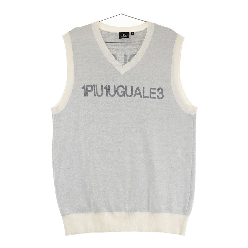 サイズ 6 1PIU1UGUALE3 GOLF GRK068 Vネック ウール混 ニットベスト ホワイト系 240101538413 ゴルフウェア メンズ ストスト