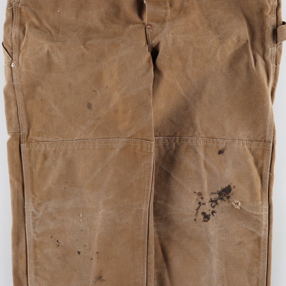 70s Carhartt ダック ダブルニー オーバーオール ワーク ビンテージ 古着 70年代 カーハート Carhartt ダブルニー ダック