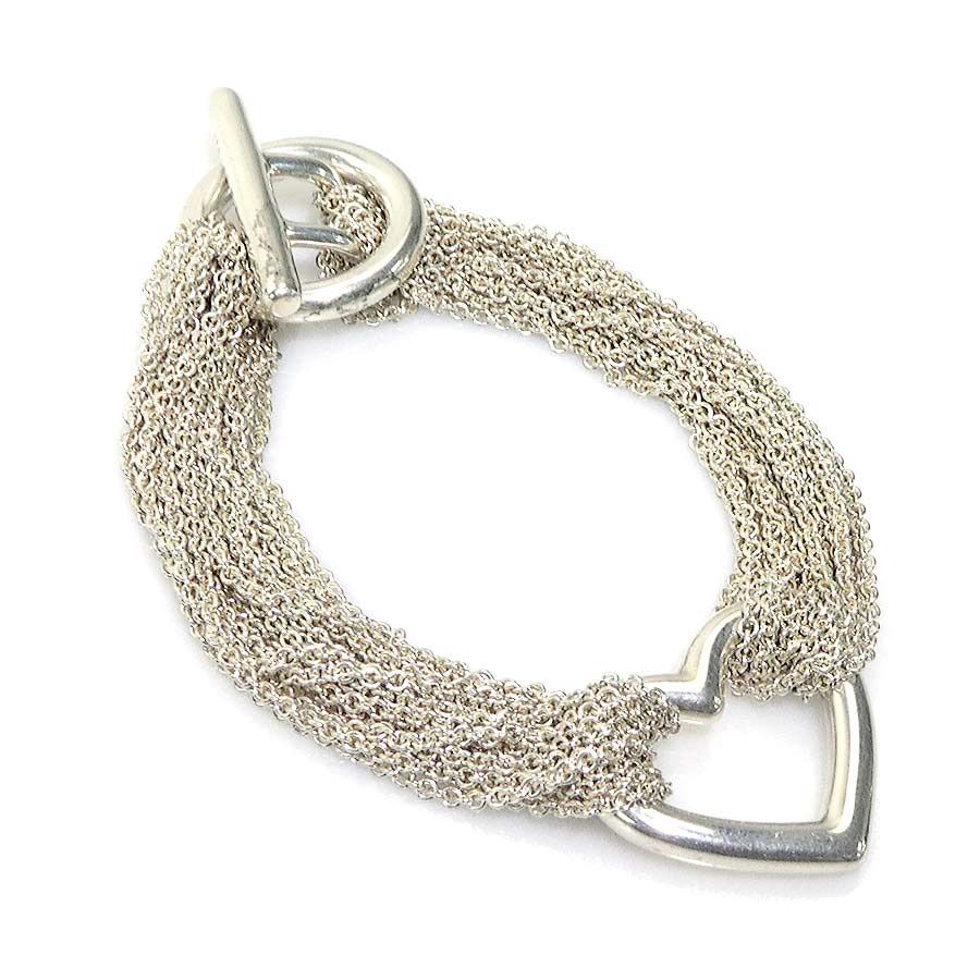 ティファニー TIFFANY-Co. ブレスレット トグルチェーン オープンハート