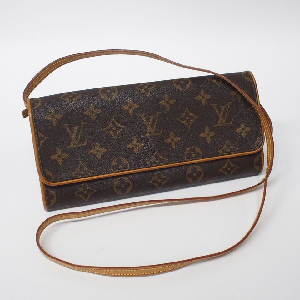 m001 F(60) ルイヴィトン ポシェットツインGM モノグラム ショルダーバッグ ポーチ M51852 FL1010 Louis Vuitton  斜め掛けカバン クロスボディ