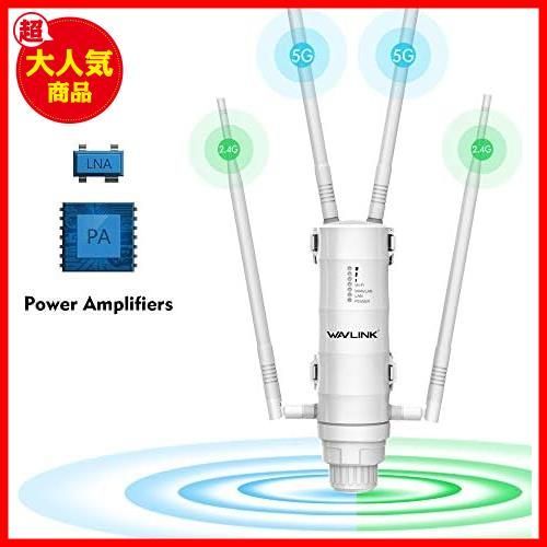 WiFi 無線LAN 中継器 屋外 アクセスポイント AP機 11ac 300+867Mbps