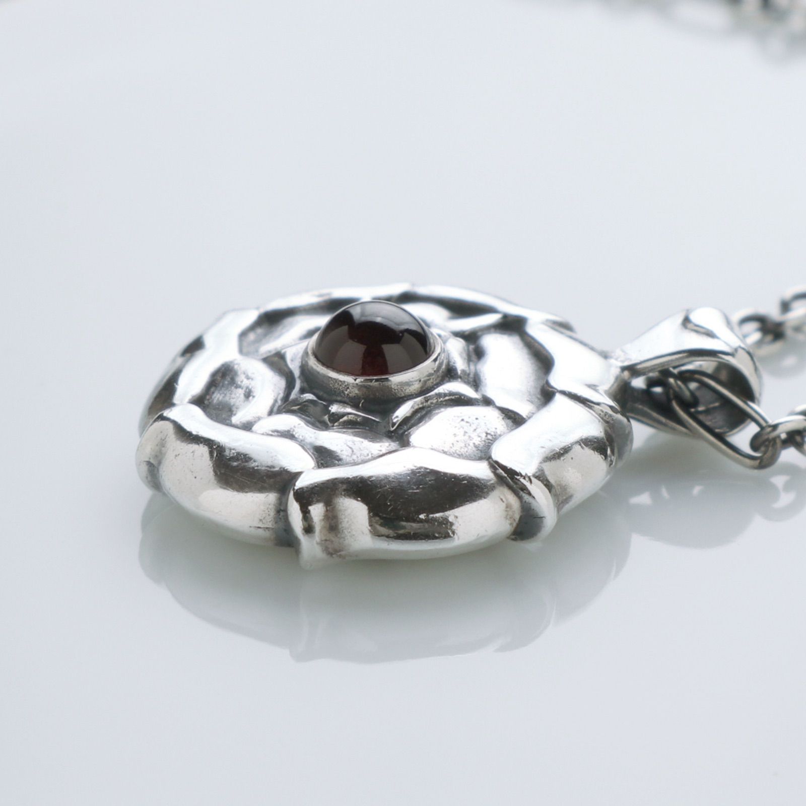 GEORG JENSEN ジョージ ジェンセン ガーネット フラワー バース