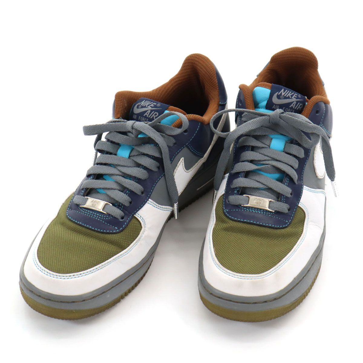 NIKE ナイキ AIR FORCE 1 NIKEiD スニーカー 27cm グレー系 エア 