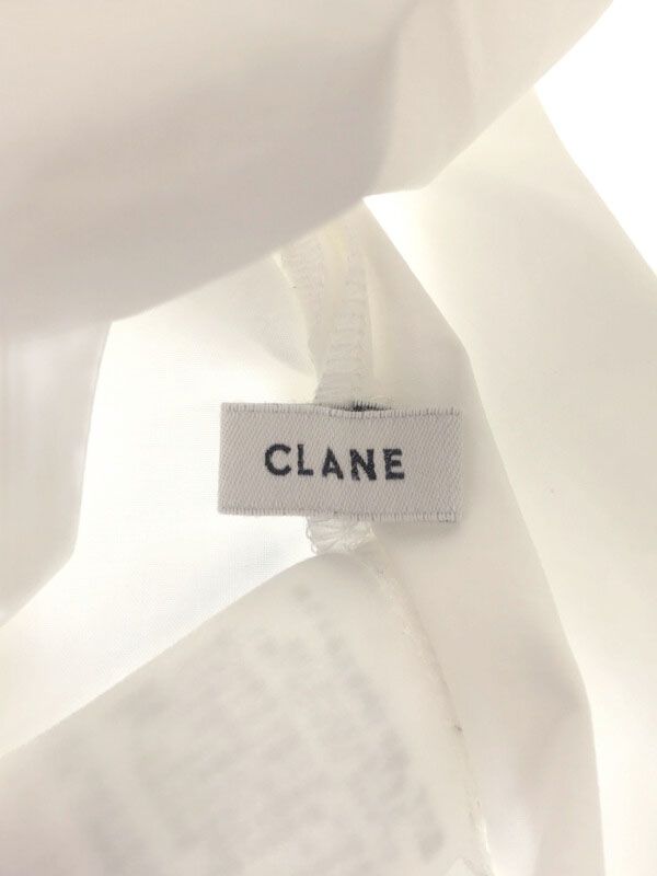 CLANE クラネ 21AW W FACE BOWTIE SHIRT ダブルフェイスボウタイシャツ 