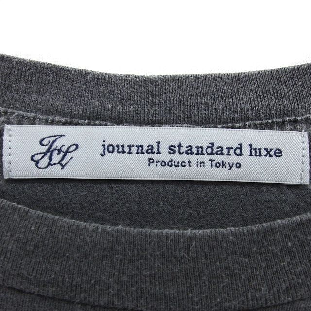 JOURNAL STANDARD LUXE Tシャツ 半袖 グレー ts(s)】Cotton Jersey Crew Neck T（Tシャツ／カットソー