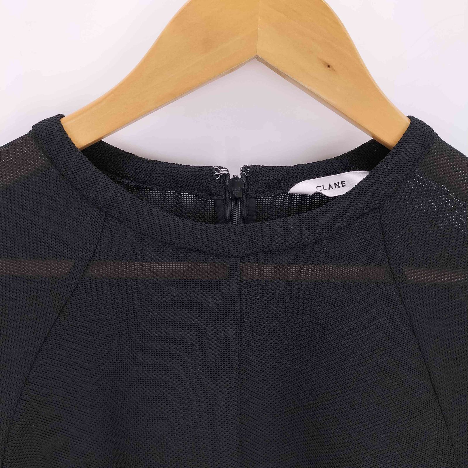 クラネ CLANE MESH FORM SLEEVE BLOUSE メッシュ フォーム スリーブ 
