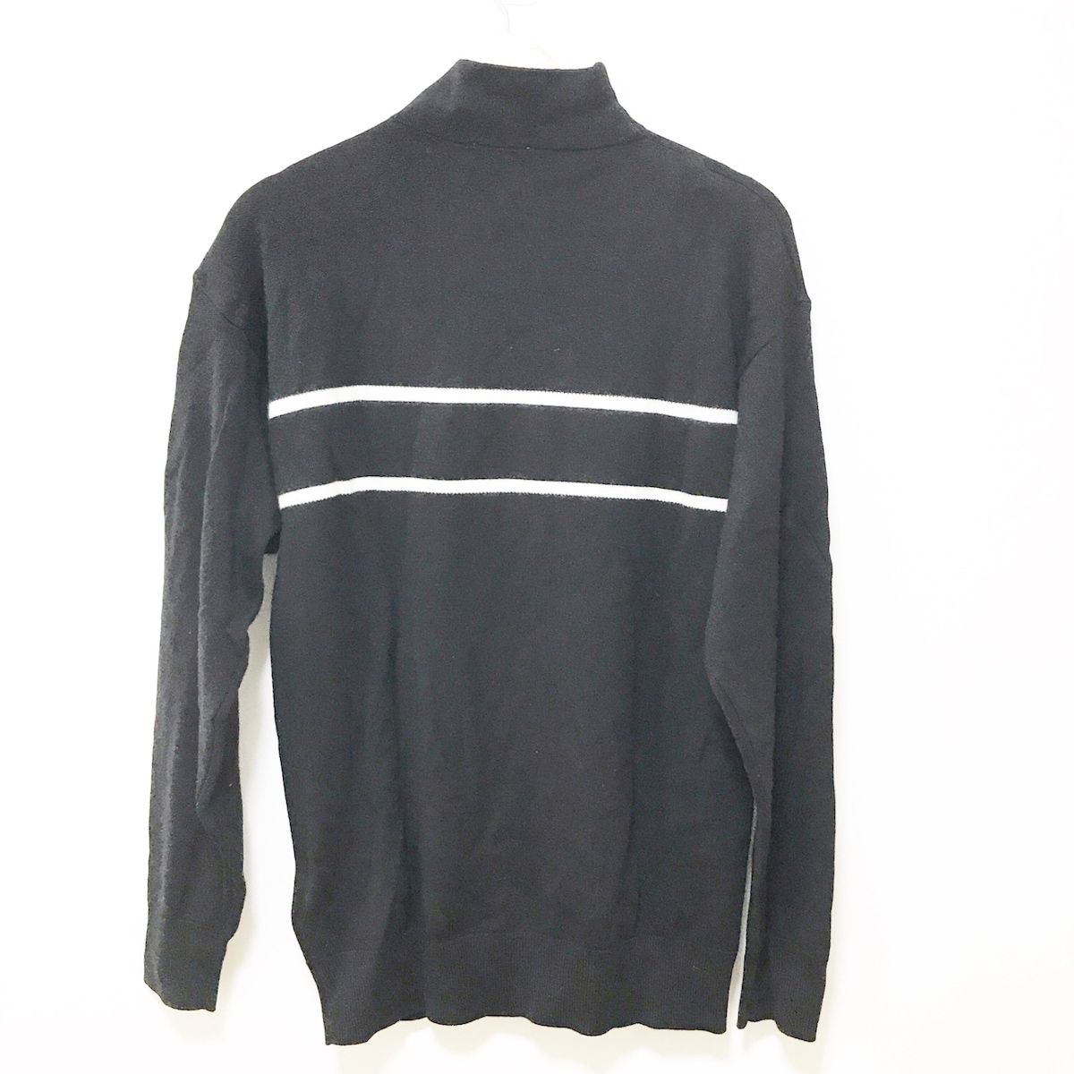 MONCLER(モンクレール) 長袖セーター サイズS メンズ美品 COLLO ALTO TRICOT 黒×白 ハイネック - メルカリ