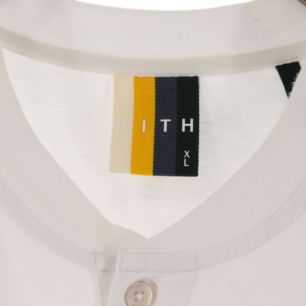 KITH (キス) 21SS Huntington Tee KH030035 ヘンリーネック半袖Tシャツ 